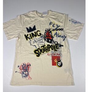 Southpole King Graffiti‎ Graphic Print Crew Neck T-Shirt Mens